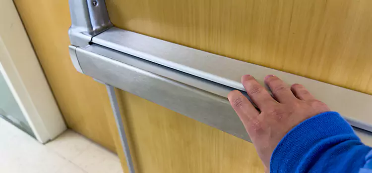 Installing a Push Bar on a Door Rockville